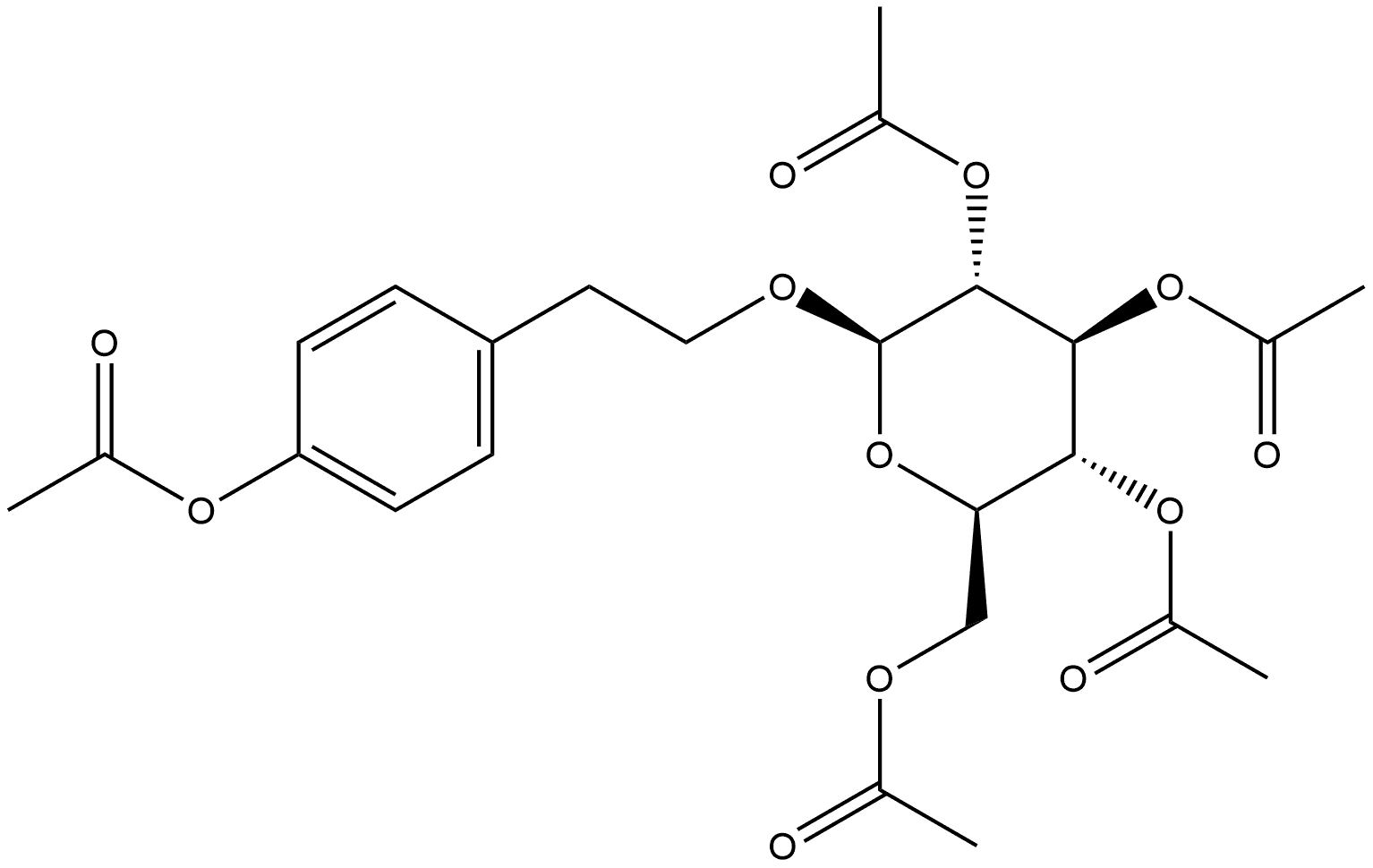 β-D-Glucopyranoside, 2-[4-(acetyloxy)phenyl]ethyl, 2,3,4,6-tetraacetate