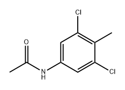 Acetamide, N-(3,5-dichloro-4-methylphenyl)- Struktur