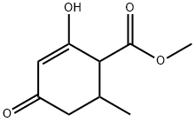 2-Cyclohexene-1-carboxylic acid, 2-hydroxy-6-methyl-4-oxo-, methyl ester