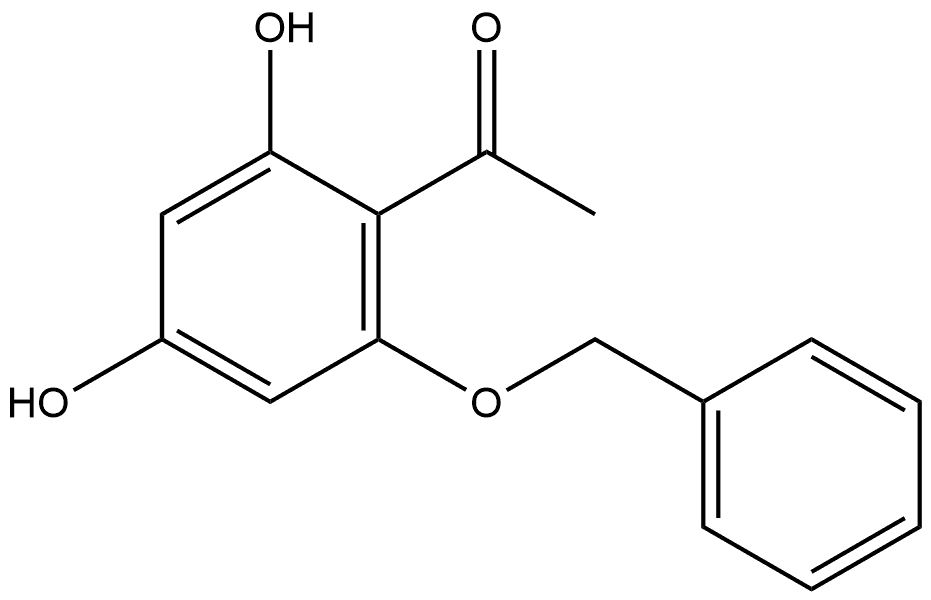 1-[2,4-Dihydroxy-6-(phenylmethoxy)phenyl]ethanone Struktur