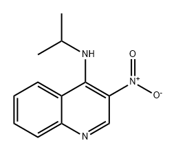 4-Quinolinamine, N-(1-methylethyl)-3-nitro- Struktur