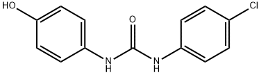 Urea, N-(4-chlorophenyl)-N'-(4-hydroxyphenyl)- Struktur