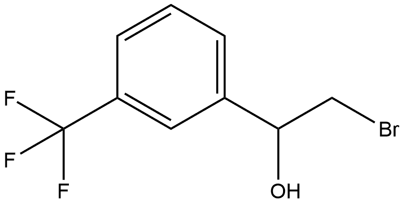 2-Bromo-1-[3-(trifluoromethyl)phenyl]ethanol Struktur