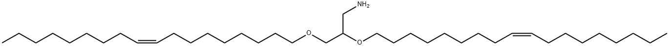 1-Propanamine, 2,3-bis[(9Z)-9-octadecen-1-yloxy]- Struktur