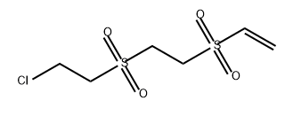 Ethene, [[2-[(2-chloroethyl)sulfonyl]ethyl]sulfonyl]- Struktur