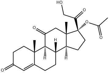 [(8S,9S,10R,13S,14S,17R)-17-(2-Hydroxyacetyl)-10,13-dimethyl-3,11-dioxo-1,2,6,7,8,9,12,14,15,16-decahydrocyclopenta[a]phenanthren-17-yl] acetate Struktur