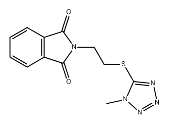 1H-Isoindole-1,3(2H)-dione, 2-[2-[(1-methyl-1H-tetrazol-5-yl)thio]ethyl]- Struktur