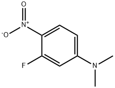 Benzenamine, 3-fluoro-N,N-dimethyl-4-nitro- Struktur