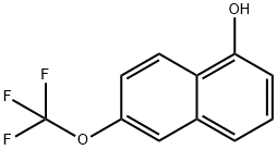 6-Trifluoromethoxy-phthalen-1-ol Struktur