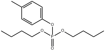 Phosphoric acid dibutyl(4-methylphenyl) ester Struktur