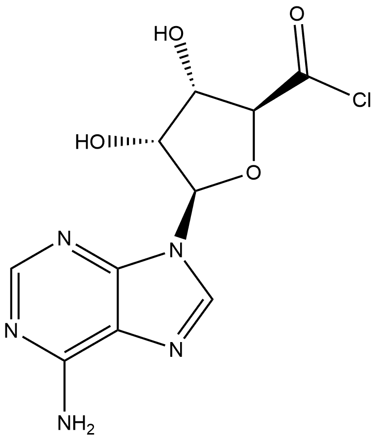 β-D-Ribofuranuronoyl chloride, 1-(6-amino-9H-purin-9-yl)-1-deoxy- (9CI)