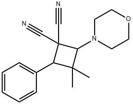 1,1-Cyclobutanedicarbonitrile, 3,3-dimethyl-2-(4-morpholinyl)-4-phenyl-