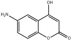 2H-1-Benzopyran-2-one, 6-amino-4-hydroxy- Struktur