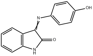 2H-Indol-2-one, 1,3-dihydro-3-[(4-hydroxyphenyl)imino]- Struktur