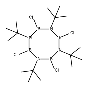 1,3,5,7,2,4,6,8-Tetrazatetraborocine, 2,4,6,8-tetrachloro-1,3,5,7-tetrakis(1,1-dimethylethyl)octahydro-