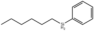 Benzene, (hexylsilyl)- Struktur