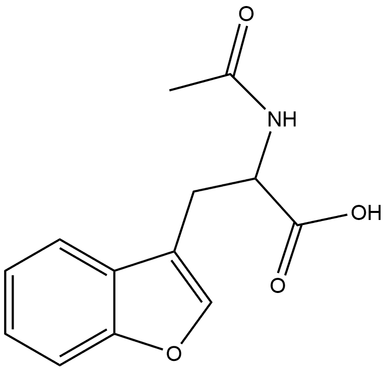 3-Benzofuranpropanoic acid, α-(acetylamino)- Struktur