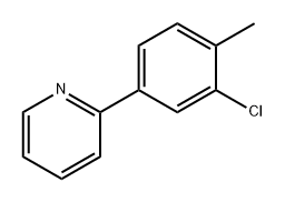 Pyridine, 2-(3-chloro-4-methylphenyl)- Struktur