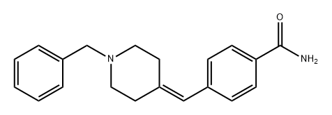 Benzamide, 4-[[1-(phenylmethyl)-4-piperidinylidene]methyl]- Struktur