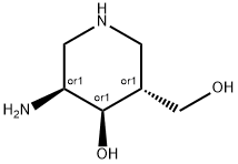 3-Piperidinemethanol, 5-amino-4-hydroxy-, (3R,4R,5S)-rel- (9CI) Struktur