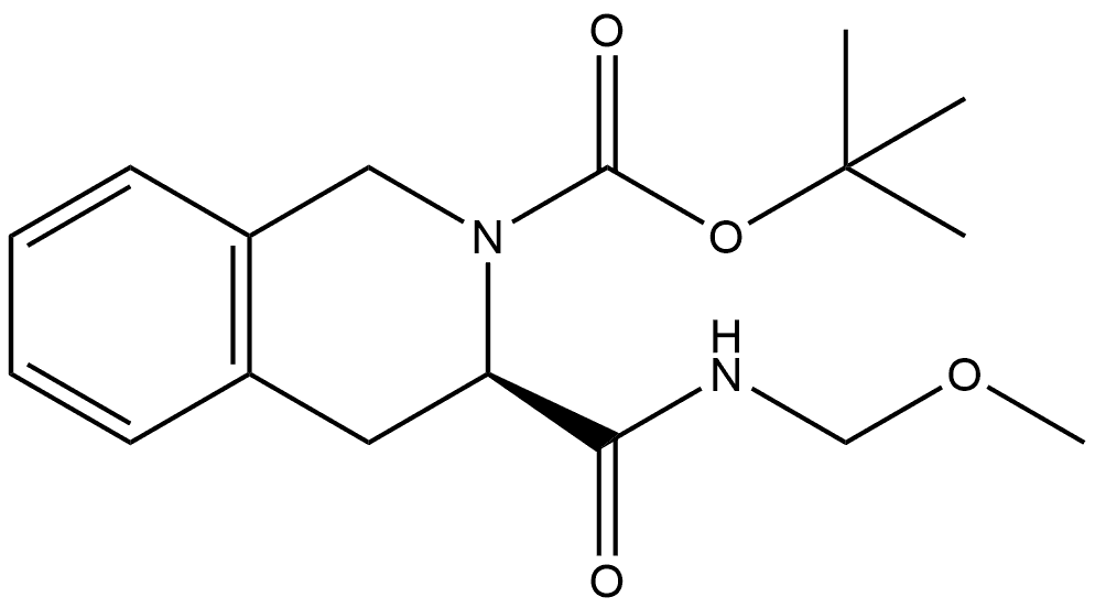 2(1H)-Isoquinolinecarboxylic acid, 3,4-dihydro-3-[(methoxymethylamino)carbonyl]-, 1,1-dimethylethyl ester, (3R)-