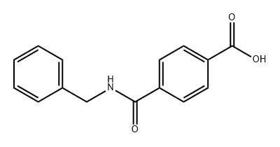 Benzoic acid, 4-[[(phenylmethyl)amino]carbonyl]- Struktur