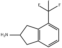 1H-Inden-2-amine, 2,3-dihydro-4-(trifluoromethyl)- Struktur