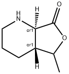 Furo[3,4-b]pyridin-7(2H)-one, hexahydro-5-methyl-, (4aR,7aR)-rel- (9CI) Struktur