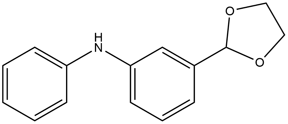 3-(1,3-Dioxolan-2-yl)-N-phenylbenzenamine Struktur