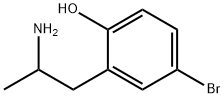 Phenol, 2-(2-aminopropyl)-4-bromo- Struktur