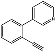 Pyridine, 3-(2-ethynylphenyl)- Structure