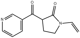 2-Pyrrolidinone, 1-ethenyl-3-(3-pyridinylcarbonyl)- Struktur