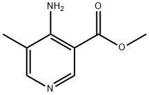 3-Pyridinecarboxylic acid, 4-amino-5-methyl-, methyl ester Struktur