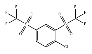 Benzene, 1-chloro-2,4-bis[(trifluoromethyl)sulfonyl]- Struktur