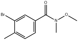 Benzamide, 3-bromo-N-methoxy-N,4-dimethyl- Struktur