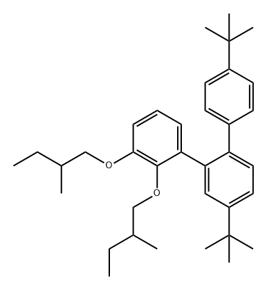 1,1':2',1''-Terphenyl, 4,4'-bis(1,1-dimethylethyl)-2'',3''-bis(2-methylbutoxy)- (9CI)