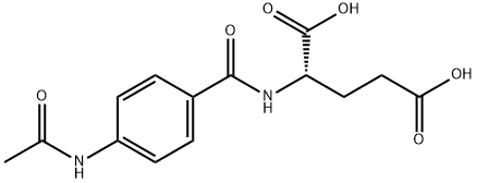 N-[4-(Acetylamino)benzoyl]glutamic acid Struktur