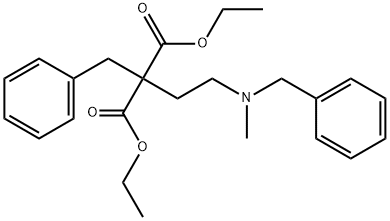 Propanedioic acid, 2-[2-[methyl(phenylmethyl)amino]ethyl]-2-(phenylmethyl)-, 1,3-diethyl ester