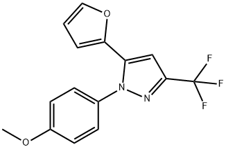 1H-Pyrazole, 5-(2-furanyl)-1-(4-methoxyphenyl)-3-(trifluoromethyl)-