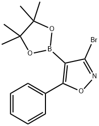 3-Bromo-5-phenyl-4-(4,4,5,5-tetramethyl-1,3,2-dioxaborolan-2-yl)isoxazole Struktur