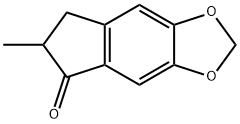 5H-Indeno[5,6-d]-1,3-dioxol-5-one, 6,7-dihydro-6-methyl- Struktur