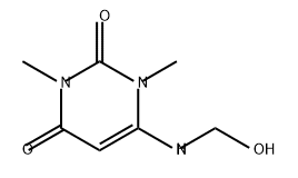 2,4(1H,3H)-Pyrimidinedione, 6-(hydroxymethylamino)-1,3-dimethyl-