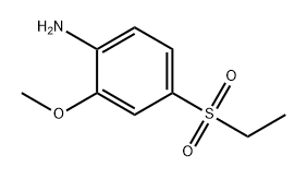 Benzenamine, 4-(ethylsulfonyl)-2-methoxy- Struktur