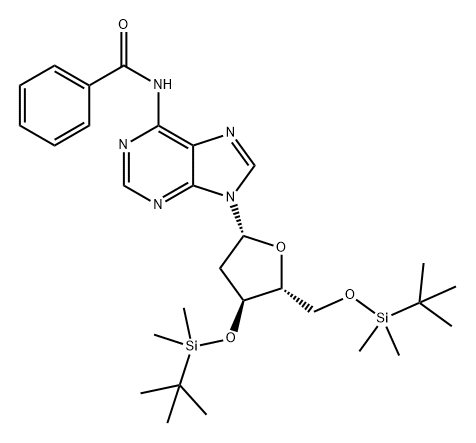 Adenosine, N-benzoyl-2'-deoxy-3',5'-bis-O-[(1,1-dimethylethyl)dimethylsilyl]-