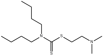 Carbamodithioic acid, dibutyl-, 2-(dimethylamino)ethyl ester (9CI) Struktur