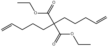 Propanedioic acid, 2,2-di-4-penten-1-yl-, 1,3-diethyl ester Struktur