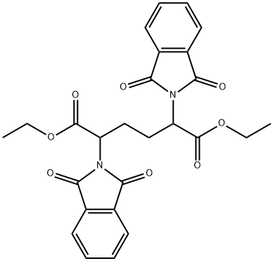 Hexanedioic acid, 2,5-bis(1,3-dihydro-1,3-dioxo-2H-isoindol-2-yl)-, 1,6-diethyl ester Struktur