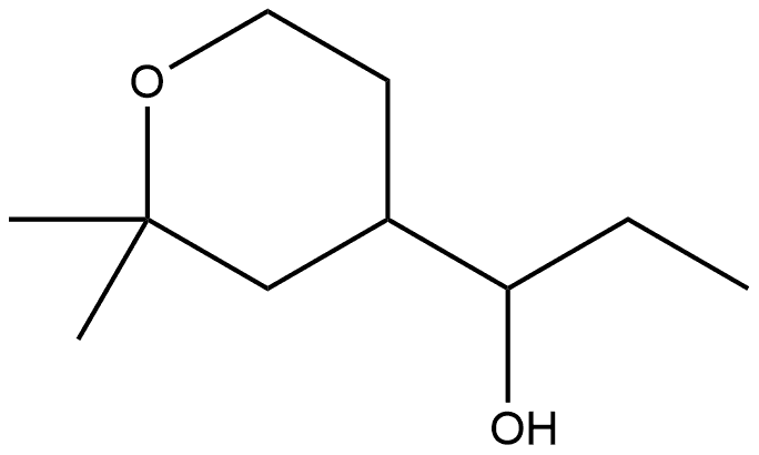 2H-Pyran-4-methanol, α-ethyltetrahydro-2,2-dimethyl- Struktur