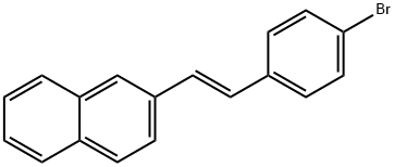 Naphthalene, 2-[(1E)-2-(4-bromophenyl)ethenyl]- Struktur