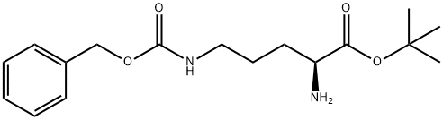 L-Ornithine, N5-[(phenylmethoxy)carbonyl]-, 1,1-dimethylethyl ester Struktur